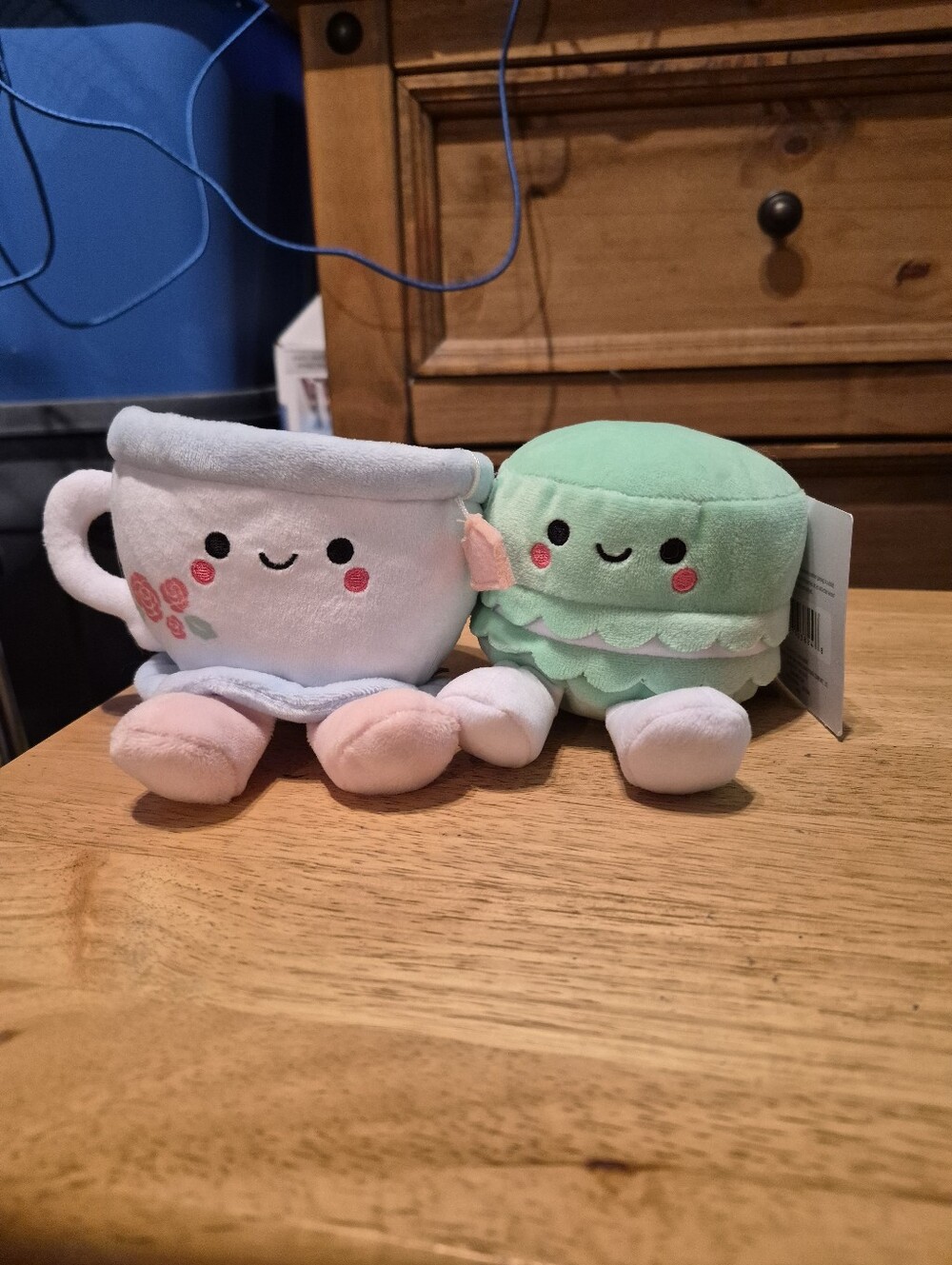 Hallmark Better Together Teacup and Macaron Cookie Magnetic Plush New With Tag